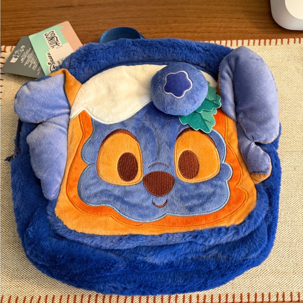 NWT Disney Munchings Stitch Blueberry Loaf Mini Backpack Bag